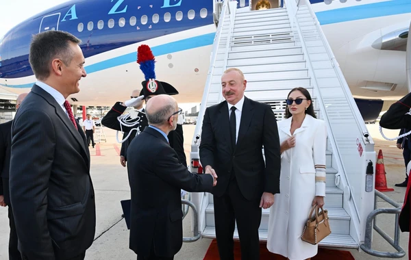 Azərbaycan Prezidenti İlham Əliyev İtaliyada işgüzar səfərdədir