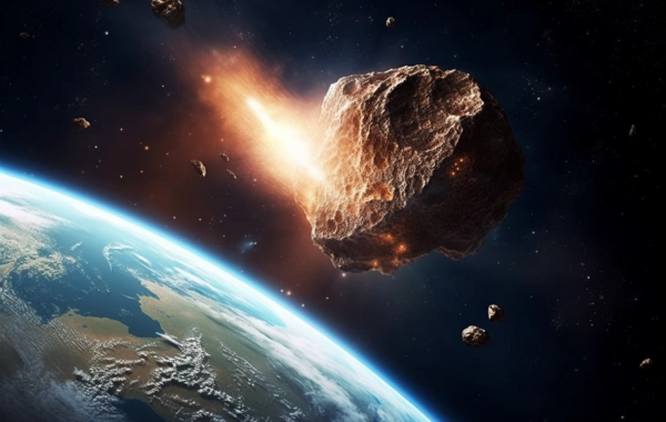 Огромный астероид размером с самолет движется на Землю