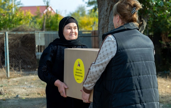 Yelo Bank Xocavənddə yaşayan şəhid ailələrinə Zəfər sovqatı təqdim edib