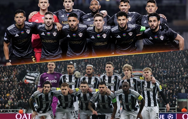 Qarabağ və Nyukasl komandalarının start heyətləri açıqlanıb