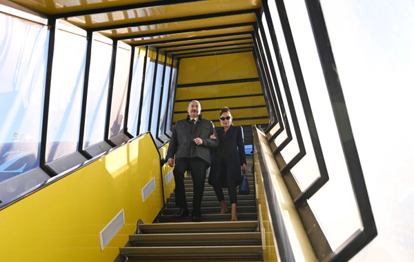 The President of Azerbaijan Ilham Aliyev arrived with a working visit to Denmark