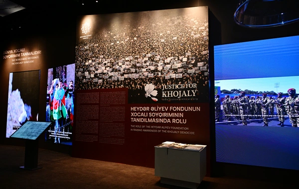 Prezident İlham Əliyev Xocalı Soyqırımı Memorialının açılışında iştirak edib