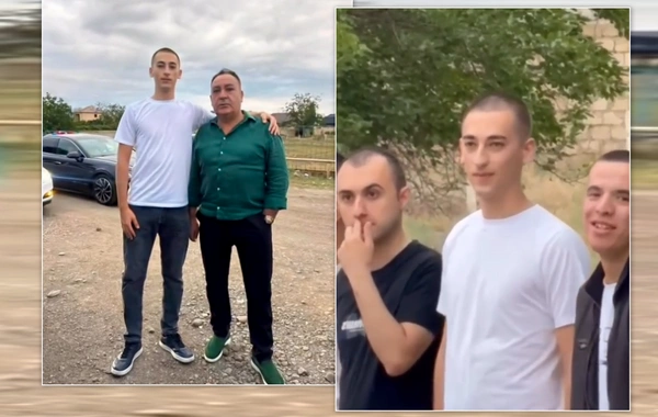 Elxan Yunis tələbə oğlunu hərbi xidmətə yola saldı