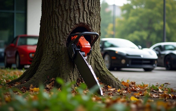 Maşın bazarında avtosalon sahibi ağac kəsdi: Ona mane olmaq istəyən şəxsi yaraladı