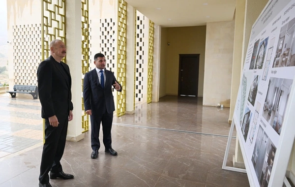 14 сентября Президент Азербайджанской Республики Ильхам Алиев принял участие в открытии мечети, построенной в