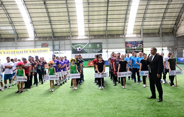 Azərbaycan Həmkarlar İttifaqları Konfederasiyasının təşkilatçılığı ilə minifutbol turnirinə start verilib