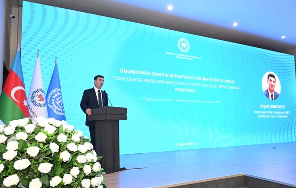 Ümumdünya Əməyin Mühafizəsi Gününə həsr olunmuş konfrans keçirilib