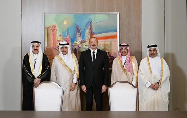 Prezident Ərəb Koordinasiya Qrupuna üzv qurumların rəhbər şəxslərini qəbul edib