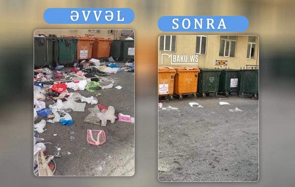 The unsanitary conditions that troubled residents in the Yasamal district have been eliminated