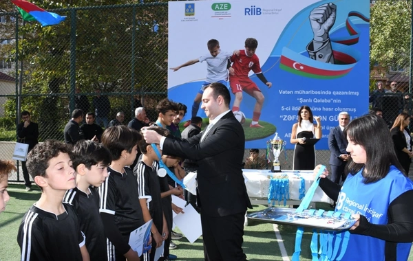 Bakıda Leyla Əliyevanın təşəbbüsü ilə keçirilən minifutbol turniri yekunlaşıb