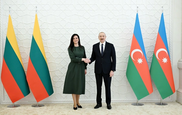 İlham Əliyev Litvanın Baş nazirini qəbul edib