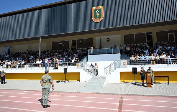 Heydər Əliyev adına Hərbi İnstitutda gənc kursantların andiçmə mərasimi keçirilib