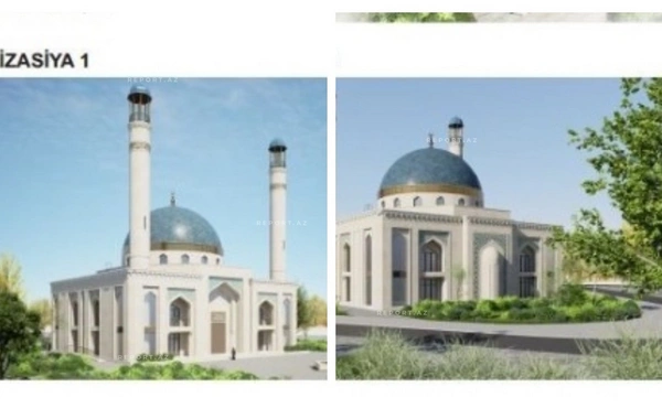 Cəbrayıl şəhər məscidinin ilkin layihəsi məlum olub