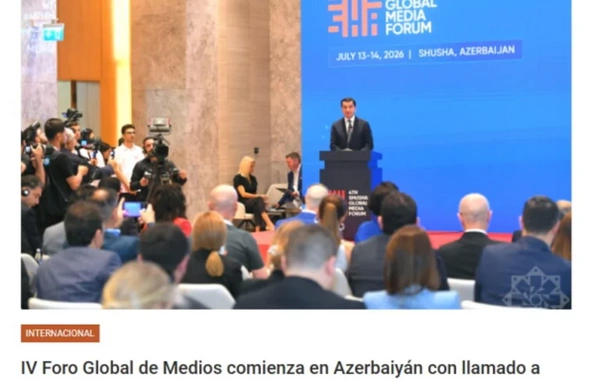Dünya mediası Azərbaycan Prezidentinin IV Şuşa Forumundakı çıxışını işıqlandırmaqda davam edir