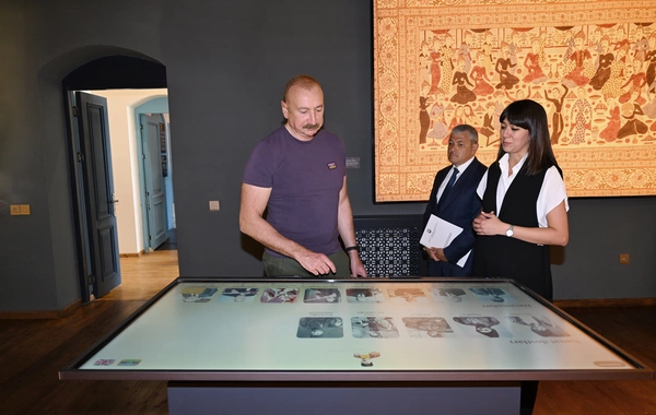 İlham Əliyev Şuşada "Sadıqcanın evi"nin bərpadan sonra açılışında iştirak edib