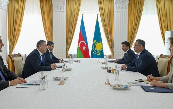 Xələf Xələfov və Murat Nurtleu Azərbaycanla Qazaxıstan arasında strateji tərəfdaşlığı müzakirə ediblər