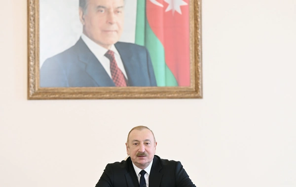 İlham Əliyev Avropa çempionatında komanda hesabında çempion olan güləşçiləri qəbul edib