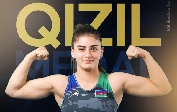 Azərbaycanlı qadın güləşçi qızıl medal qazandı