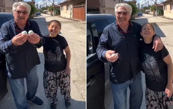 Bağ evinə gedən aktyor yolu tapa bilmədi, rastlaşdığı qadından mavi yumurtalar aldı