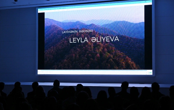 Leyla Əliyeva "Hirkan" sənədli filminin təqdimatında iştirak edib