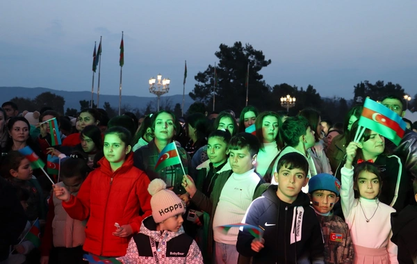 Xankəndidə Zəfər atəşfəşanlığı