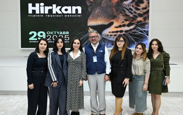 Leyla Əliyeva "Hirkan" sənədli filminin təqdimatında iştirak edib