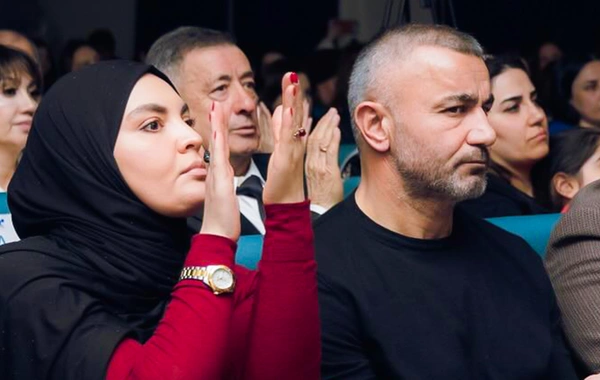 Qurban Qurbanov xanımı ilə tədbirdə