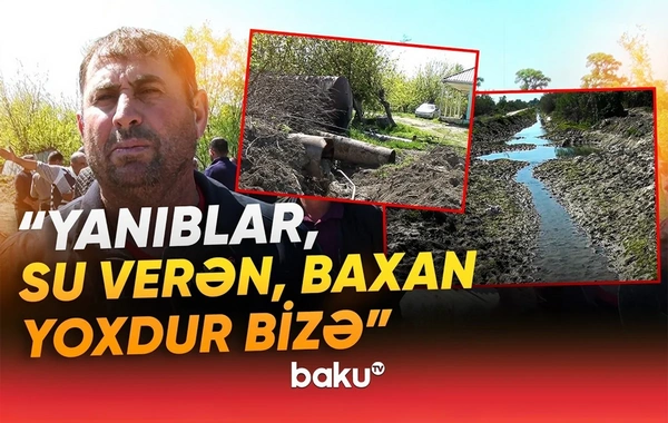 Sakinlər təngə gəliblər: Taxılımız yanır, su vermirlər