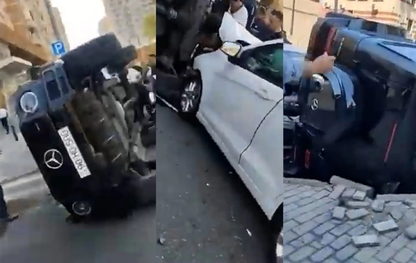 Yolayrıcını keçmə qaydasını pozan "Gelandewagen" QƏZAYA SƏBƏB OLDU