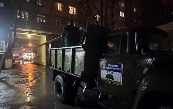 BŞİH: Bakıda intensiv yağışlar fəsadlar törədib, qurumlar gücləndirilmiş rejimdə işləyir