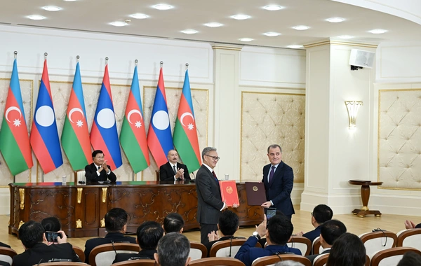 Azərbaycan ilə Laos arasında Birgə Bəyanat qəbul olunub və iki sənəd mübadilə edilib