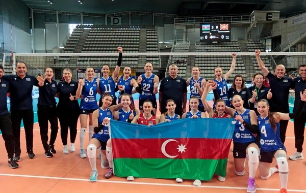 Qadın voleybolçulardan ibarət Azərbaycan millisi İsraili məğlub edib