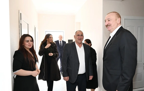 Президент Ильхам Алиев ознакомился с работами, проделанными в селе Ходжавенд