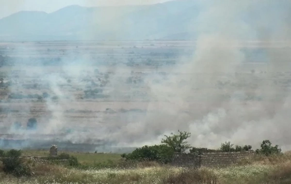 Ağdamda açıq ərazidə yanğın başlayıb