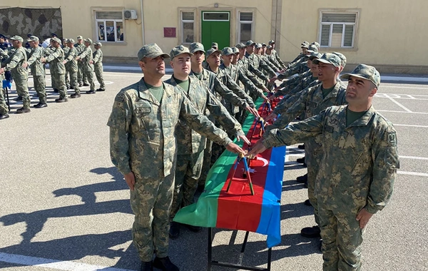 Azərbaycan ordusunda andiçmə mərasimləri keçirilib