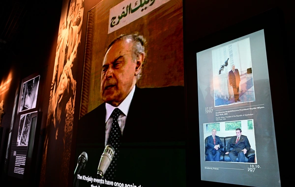 Prezident İlham Əliyev Xocalı Soyqırımı Memorialının açılışında iştirak edib