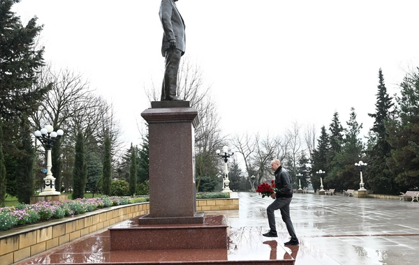 Prezident İlham Əliyev Şamaxı rayonuna səfər edib