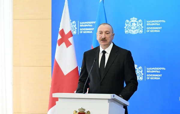 Azərbaycan Prezident və Gürcüstanın Baş naziri mətbuata bəyanatlarla çıxış ediblər