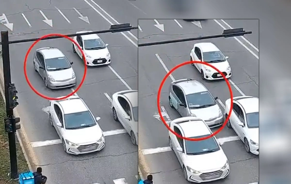 Sükan arxasında telefonla oynayan sürücü qəza törətdi - ANBAAN VİDEO