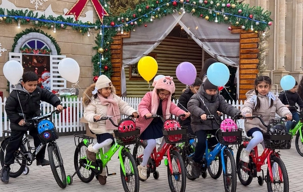 Leyla Əliyevanın təşəbbüsü ilə Yevlax şəhərində uşaqlar üçün Yeni il tədbiri keçirilib