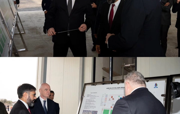 İnfantino Hövsanda inşa olunan meydançalara baxış keçirib
