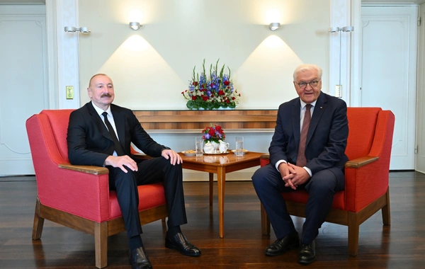 Azərbaycan və Almaniya prezidentlərinin təkbətək görüşü keçirilir
