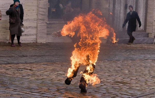 Mingəçevirdə 46 yaşlı kişi yandırıldı