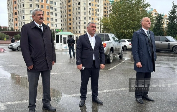 Sumqayıtda Zəfər Günü münasibətilə hərbçilərin yürüşü başlayıb