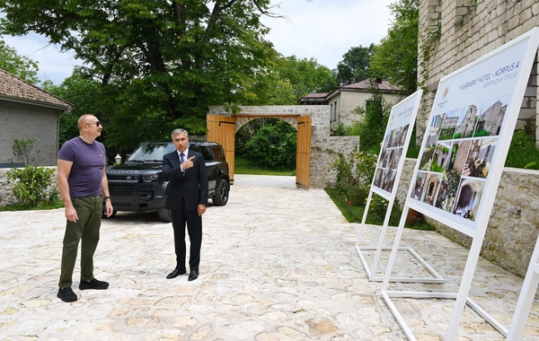 Prezident İlham Əliyev Şuşada Yasəmən hotelinin yeni korpusları ilə tanış olub