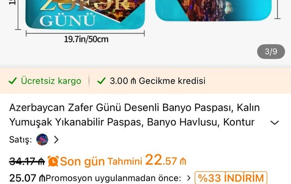 "Temu"da Zəfər Günümüzlə bağlı QALMAQALLI MƏHSULLAR - Görün nə satırlar...