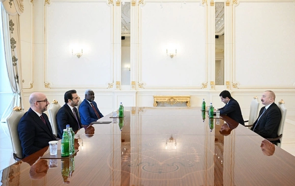 İlham Əliyev "Zayed İnsan Qardaşlığı Mükafatı" ilə bağlı nümayəndə heyətini qəbul edib