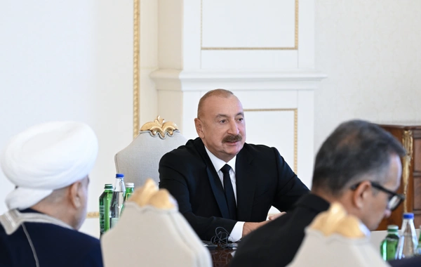 İlham Əliyev Bakıda keçirilən beynəlxalq konfransların iştirakçılarını qəbul edib