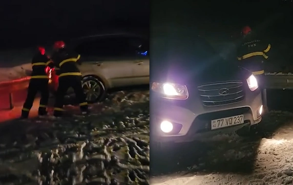 FHN: Şuşada yolların buz bağlaması ilə bağlı köməklik göstərilib