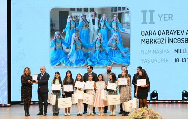 Leyla Əliyeva və Alyona Əliyeva  mükafatlandırma mərasimində iştirak ediblər